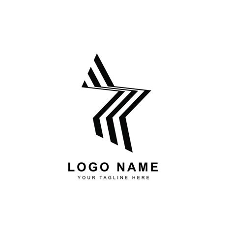 Creative black star logo design 9283300 Vector Art at Vecteezy