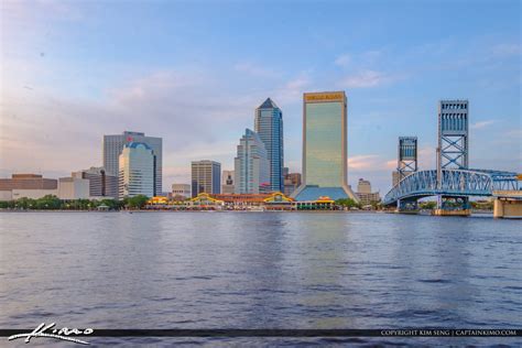 Downtown Main Street Bridge Jacksonville Skyline Florida | Royal Stock ...