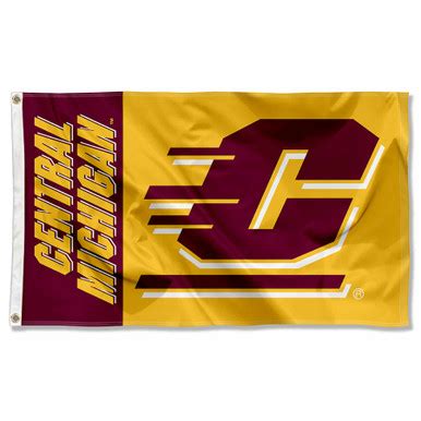 Central Michigan Logo Outdoor Flag - State Street Products