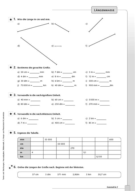 Geometrie Arbeitsblätter Klasse 5 - Nehru Memorial