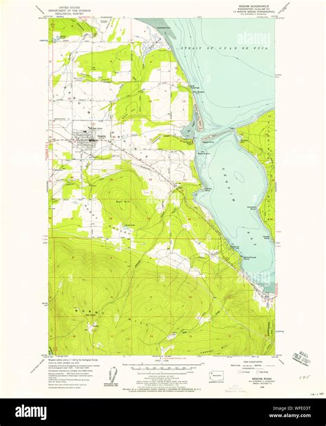 Sequim washington map hi-res stock photography and images - Alamy