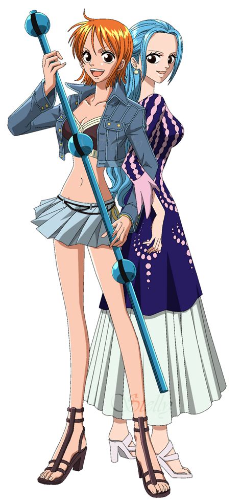 Nami e Vivi - Lineart colored by DennisStelly on DeviantArt