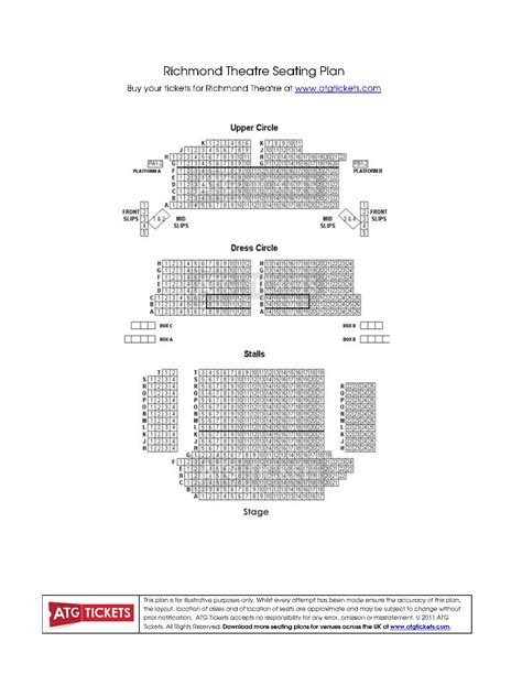 Richmond Theatre Seating Plan