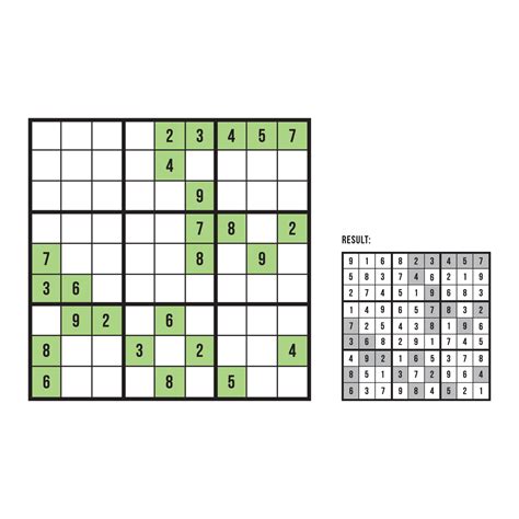 Green Sudoku Puzzle 12334953 Vector Art at Vecteezy