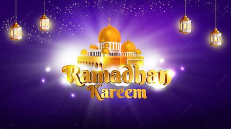 Ramadan Kareem Backdrop Banner Design With Lantern And Mosque Template Download on Pngtree ...