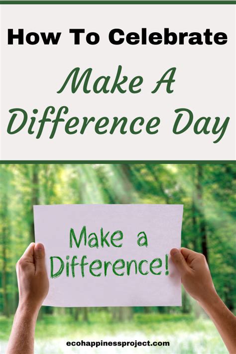 Learn how your family can celebrate Make a Difference Day.