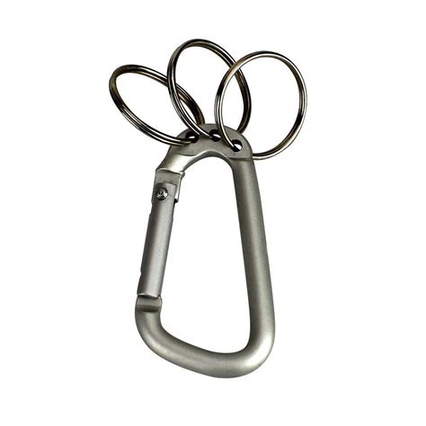 Everbilt 2-1/4 in. 3-Key Ring Carabiner-41184 - The Home Depot