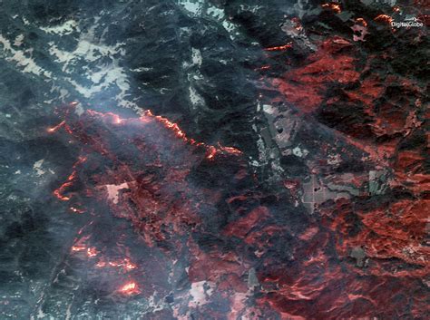 Satellite pictures reveal shocking devastation of California wildfires from space