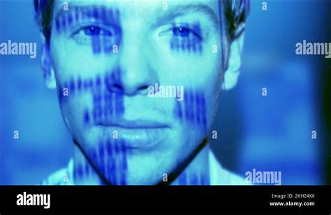 Projection, light effect, in the face of a man Stock Video Footage - Alamy