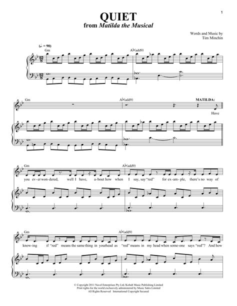 Quiet | Sheet Music Direct