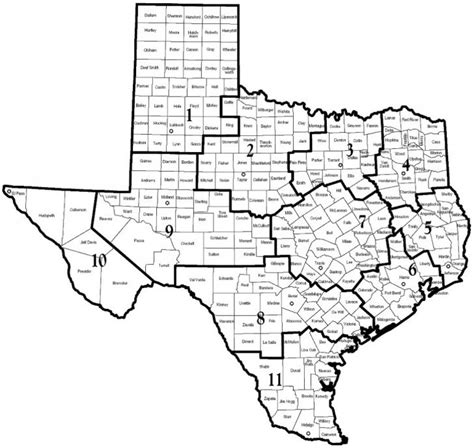 Dfps - Map Of Dfps Regions - Texas Dps Region Map | Printable Maps