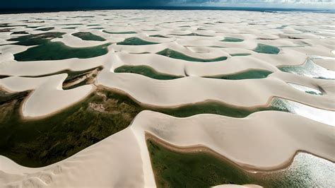 Lençóis Maranhenses National Park aerial view, Brazil | Windows Spotlight Images