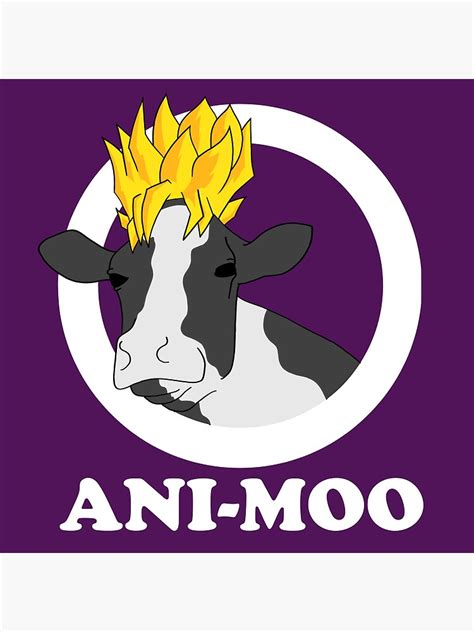 "Ani-Moo Cow" Poster for Sale by Sinamon-Bakery | Redbubble