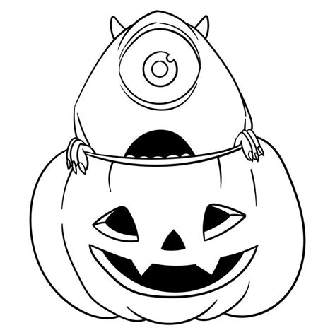 15 Best Disney Halloween Coloring Pages Printable PDF for Free at Printablee | Pumpkin coloring ...