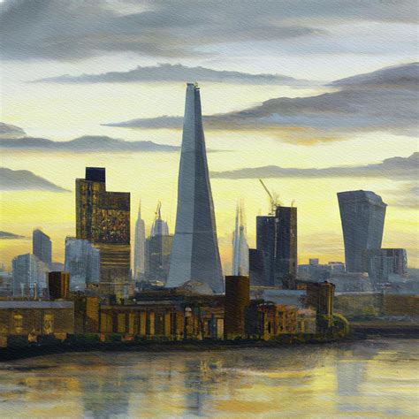 London Skyline Painting by Esoterica Art Agency - Fine Art America