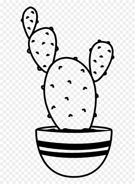 Cactus Clip Art Black And White - Png Download (#848676) - PinClipart