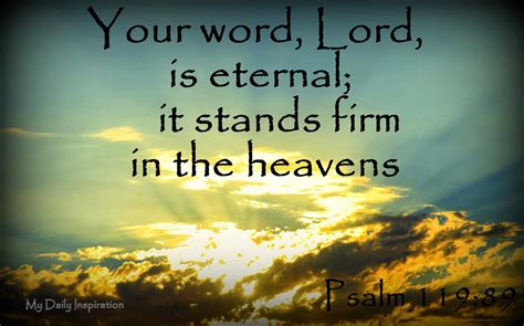 Your word, Lord, is eternal