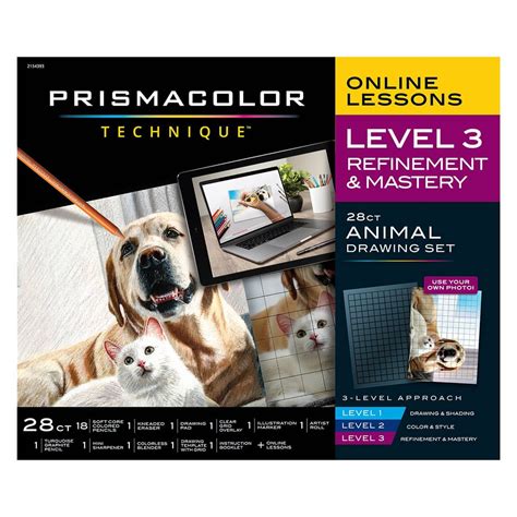 Prismacolor Technique Animal Drawing Kit - Level 3 (28 Count) | Jerry's Artarama