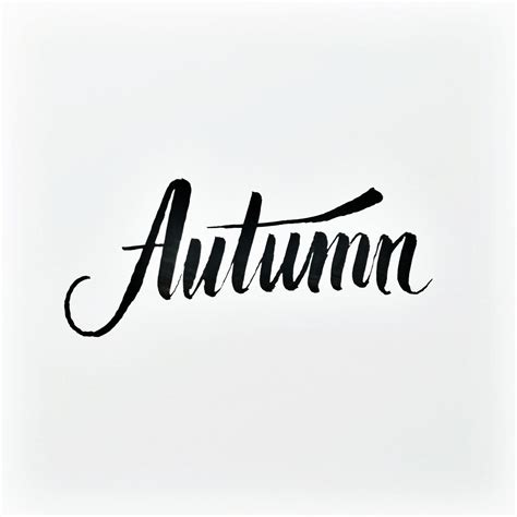 Autumn #calligraphy #lettering #typography #calligraphy #design #дизайн ...