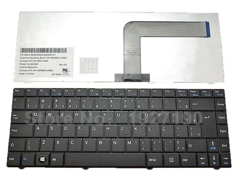 BR Brazil Laptop Replacement Keyboard for Teclado Positivo Unique 60 65 ...