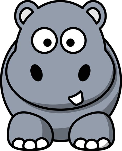 Download Hippo, Hippopotamus, Cartoon. Royalty-Free Vector Graphic ...