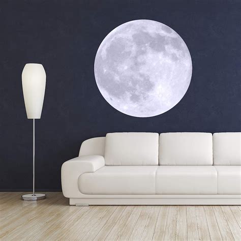 Amazon.com: Moon Wall Decal Room Decor - Bedroom Wall Stickers - Moon ...