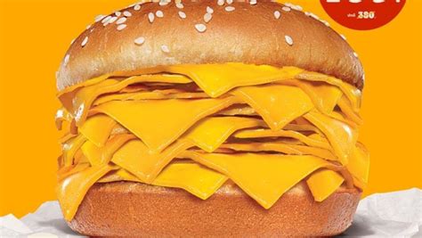 Burger King's New Cheeseburger Is Just 20 Slices of Cheese and Only ...