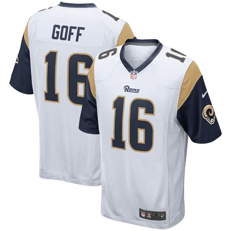 Jared Goff Los Angeles Rams Nike Game Player Jersey - White - Walmart.com - Walmart.com