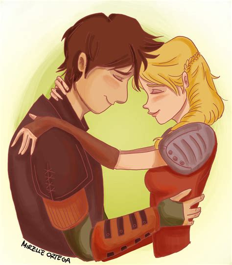 Hiccup and Astrid by illustrationrookie on DeviantArt