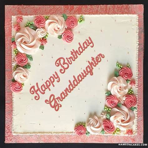 Happy Birthday granddaughter Cake Images