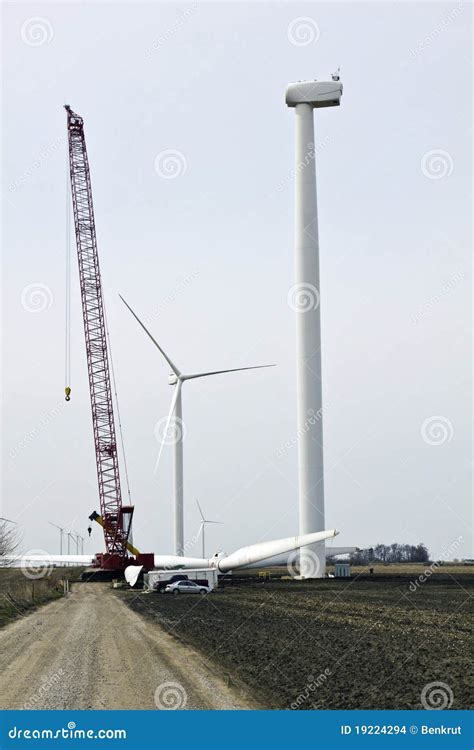 Wind Farm - construction stock photo. Image of indianapolis - 19224294