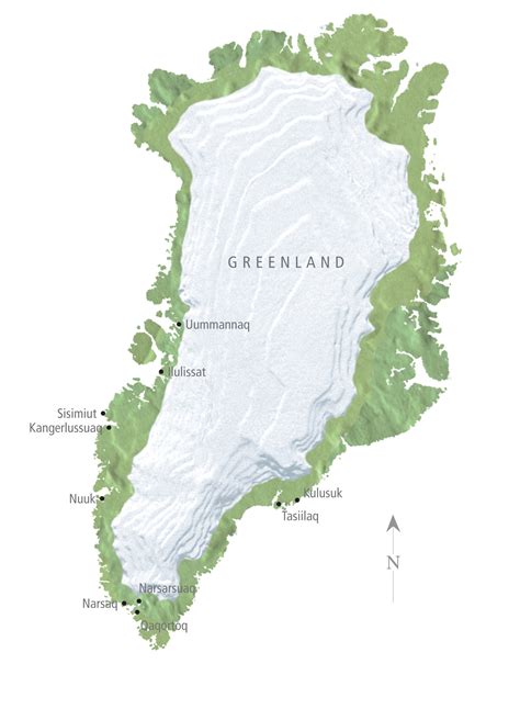 Greenland Map - Greenland • mappery