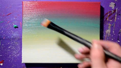 Blending Acrylic Paints / Satisfying Demo / Daily Abstract Painting ...