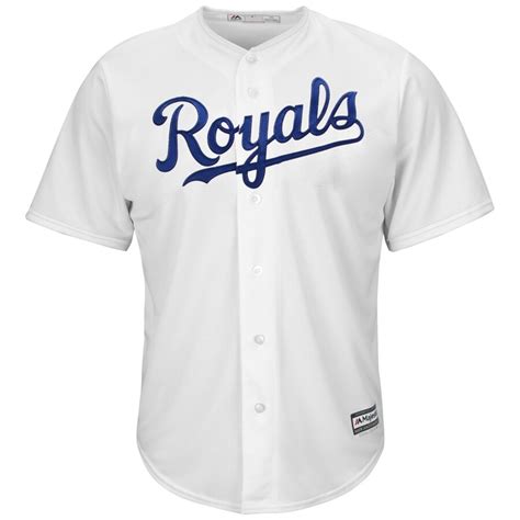 Kansas City Royals Majestic Youth Official Cool Base Jersey - White