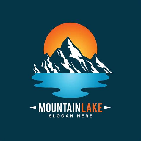 mountain lake illustration 22657269 Vector Art at Vecteezy