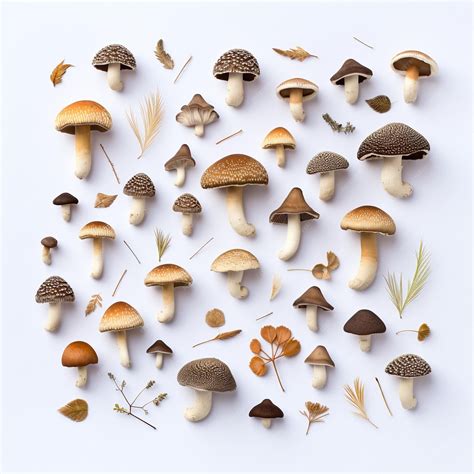 Premium AI Image | mushroom vector white background