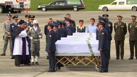 Bodies of Colombia plane crash victims flown home