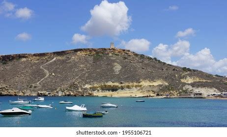 Gnejna Bay Beach Mgarr Malta 16082018 Stock Photo 1955106721 | Shutterstock