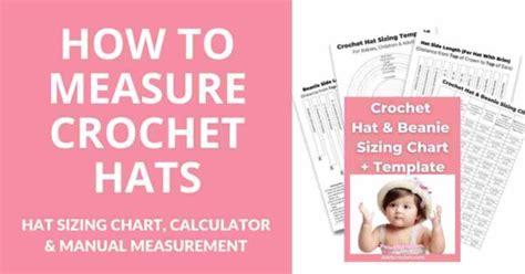 FREE PDF Printable (Crochet Hat Sizing Chart & Template) for Spot-On ...