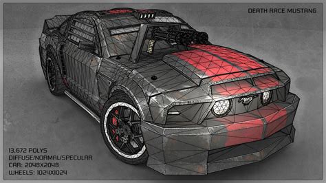 Death Race Mustang Wireframe by Sammyp86 on DeviantArt