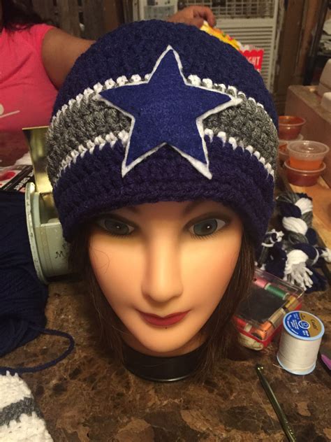 Dallas cowboys beanie | Crochet, Hand crochet, Dallas cowboys