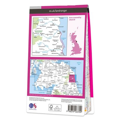 OS Map of Alnwick & Morpeth | Landranger 81 Map | Ordnance Survey Shop