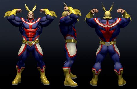 All Might -Fan Art- — polycount