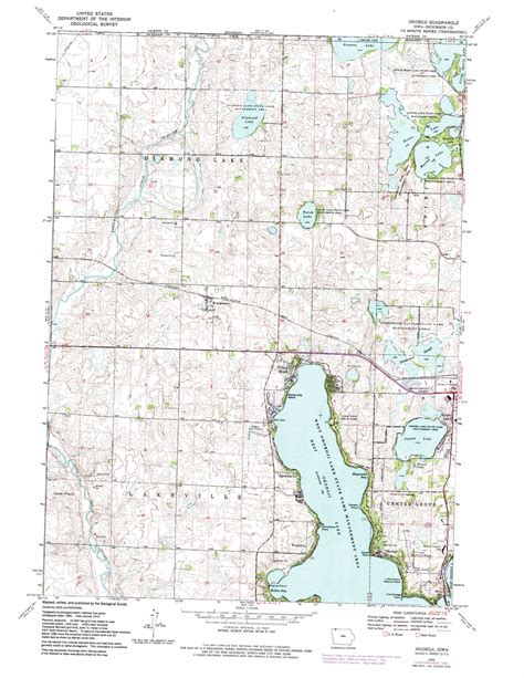 Okoboji topographic map, IA - USGS Topo Quad 43095d2