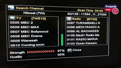 Sudan Tv Channel Frequency Nilesat | Nilesat Satellite 7W – How To Add And Scan All Frequencies ...