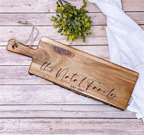 Personalized Wood Serving Board Custom Serving Board | Etsy