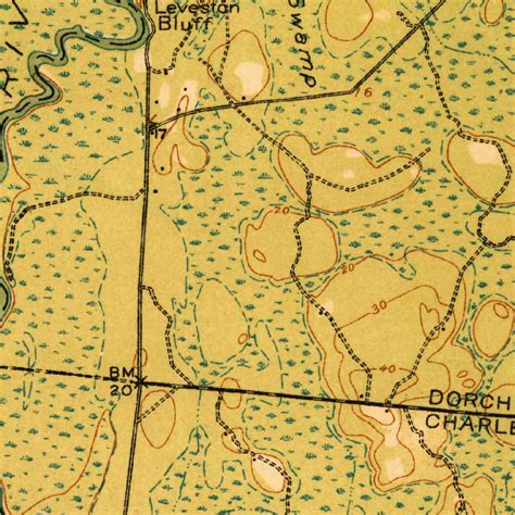 Cottageville, SC (1918, 62500-Scale) Map by United States Geological Survey | Avenza Maps