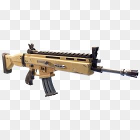 Fortnite Scar Png - Fortnite Gold Assault Rifle, Transparent Png - vhv