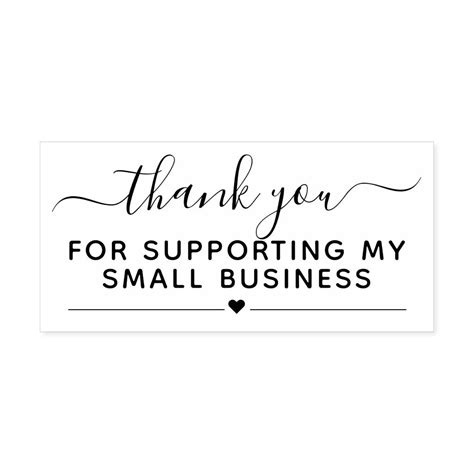Thank You For Supporting My Small Business Self-inking Stamp | Zazzle ...