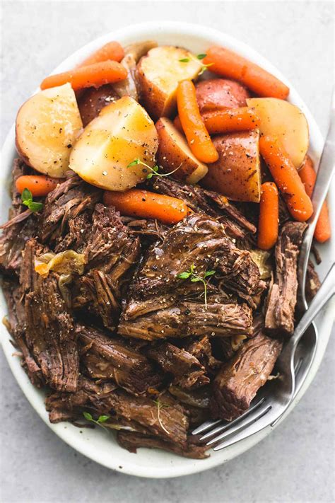 Juicy and tender instant pot pot roast and potatoes with gravy makes the perfect family-friendl ...